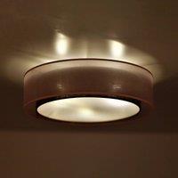 Euluna Tibu ceiling lamp, textile, 50cm, earth-coloured
