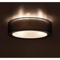Euluna Tibu ceiling light, textile, 50cm, black