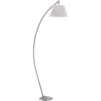 ONLI Sinea floor lamp, silver/silver, height 110 cm, iron, textile