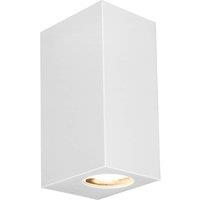 Prios Irfan outdoor wall light angular white 10 cm