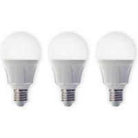 Lindby LED bulb, set of 3, E27, 8.5 W, matt, 3,000 K