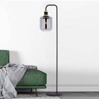 Nowa Ando floor lamp with a glass lampshade