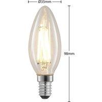 Arcchio Filament LED bulb E14 4W 827 candle dimmable 2-set