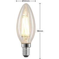 Arcchio Filament LED bulb E14 4W 827 candle dimmable 3-set