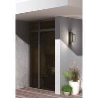 Lucande LED outdoor wall light Ferdinand, set of 2, grey, aluminium