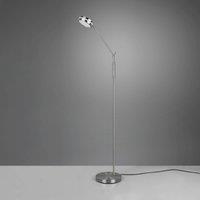 Trio Lighting Franklin LED floor lamp, sensor dimmer, matt nickel