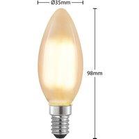 Arcchio E14 LED candle bulb, 4 W, 2,700 K, dimmable, set of 5