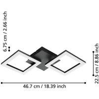 EGLO connect Paranday-Z LED ceiling 2-bulb 47 cm