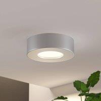 Prios LED ceiling light Edwina, silver, 12 cm, set of 3