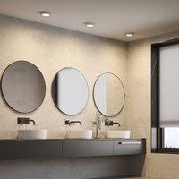 Prios LED ceiling light Edwina, silver, 18 cm, set of 10