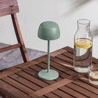 Lindby Arietty LED rechargeable table lamp, green, dimmable, IP65