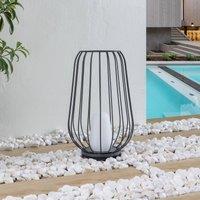 Lucande patio light Chandan, 52.7 cm, black, aluminium