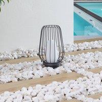 Lucande patio light Chandan, 32.1 cm, black, aluminium