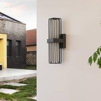Lucande outdoor wall light Chandan, 41.9 cm, anthracite, aluminium
