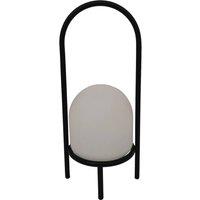 Lindby Eleia LED patio light, black, metal, rechargeable battery