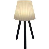 Lindby LED outdoor table lamp Jaimy, rechargeable battery, black, metal