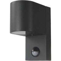 Lindby outdoor wall light Gelso, aluminium, 15 cm, GU10, sensor