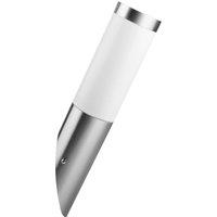 Lindby Statius outdoor wall light, grey, stainless steel, 40 cm