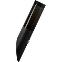 Lindby Statius outdoor wall light, anthracite, iron, sensor