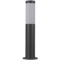Lindby Statius pillar light, height 45 cm, anthracite, stainless steel
