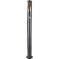 Lindby Statius path light, anthracite, iron, sensor
