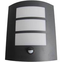 Lindby outdoor wall lamp Vimal, sensor, E27, 26 cm, aluminium
