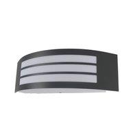Lindby outdoor wall lamp Vimal, E27, 32 cm, black, aluminium