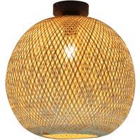 Lindby ceiling light Dabila, bamboo, 35 cm, E27