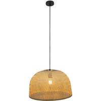 Lindby pendant light Dabila, bamboo, 45 cm, E27