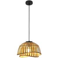 Lindby pendant light Ilajus, 30 cm, bamboo, E27