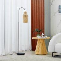 Lindby Venora floor lamp, 145 cm high, bamboo, E27