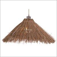Lindby pendant light Borys, 55 cm, seagrass, E27