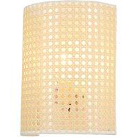 Lindby wall light Lautaro, bamboo, 25 cm high, E27