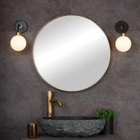 Lucide Berend wall light made of glass, height 25.2 cm