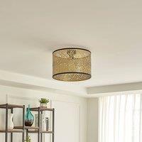 Lindby Yonah ceiling light, gold-coloured, metal, 40 cm, E27