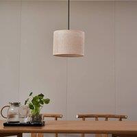 Lindby pendant light Soula, 26 cm, beige, plastic, E27