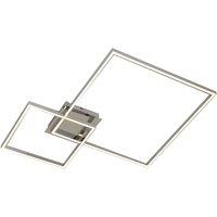 Lindby LED ceiling light Panja, 67 cm, chrome-coloured, iron