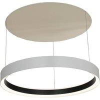 Lucande LED pendant light Philine, 60 cm, white, iron