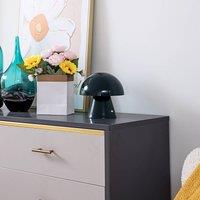 Lindby LED rechargeable table lamp Nevijo, petrol, 18cm, USB, dimmable