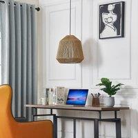 Lindby pendant light Otso, 40 cm high, bamboo, E27