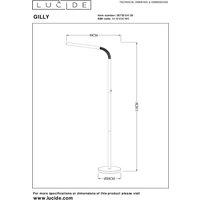 Lucide Gilly rechargeable LED floor lamp, black