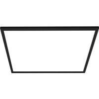 Lindby LED panel Lamin, black, 40 cm, CCT, dimmable, remote control