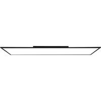 Lindby LED panel Lamin, black, 120cm, CCT, dimmable, remote control