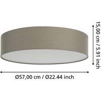 EGLO connect Romao-Z LED ceiling lamp, 57cm taupe