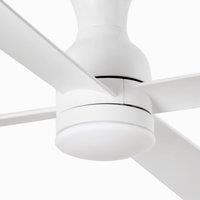 FARO BARCELONA Fraser M ceiling fan with LED bulb, DC, white