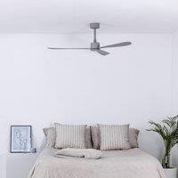 FARO BARCELONA Amelia ceiling fan, DC motor, 3 blades, grey