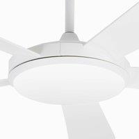 FARO BARCELONA Saona L ceiling fan with an LED light, CCT DC