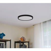 Lindby Smart LED ceiling light Pravin, 40 cm, CCT, black