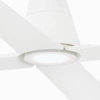 FARO BARCELONA Typhoon L ceiling fan LED light IP44 white