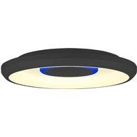 Lindby Smart Lynden LED ceiling lamp 38 cm black RGB Tuya
